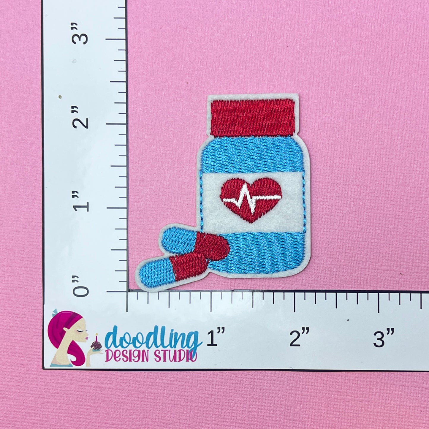 Medicine Pills Iron On Patch