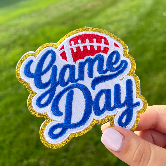 Game Day Embroidered Self-Adhesive Iron On Patch