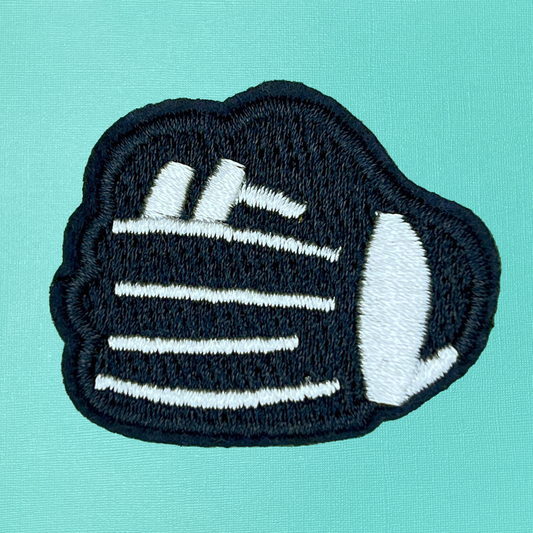 Baseball Mitt Embroidered Iron On Patch