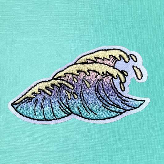 Beach Waves Iron-On Patch