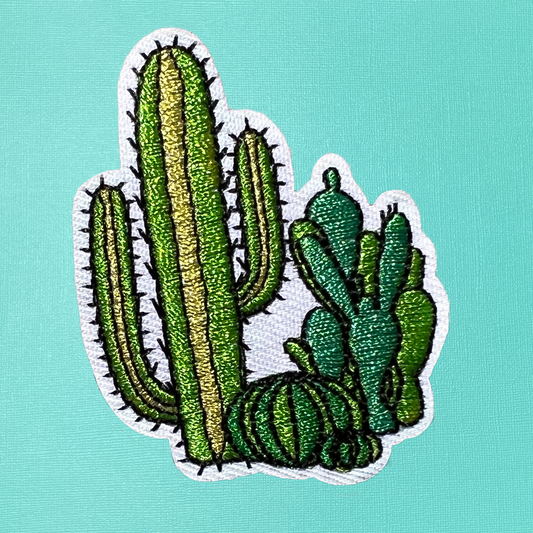 Cactus Iron On Patch