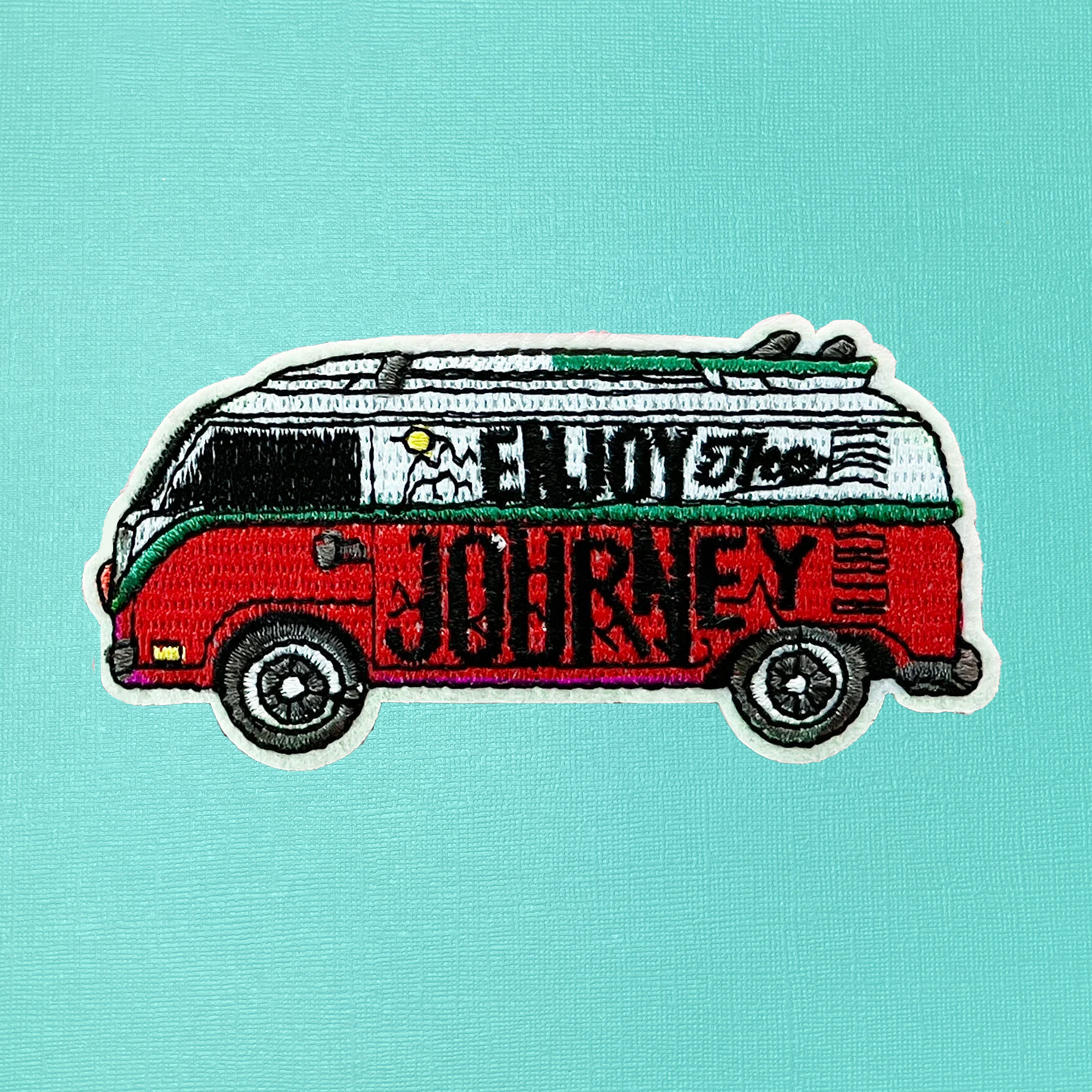 Retro Red Travel RV Iron On Patch