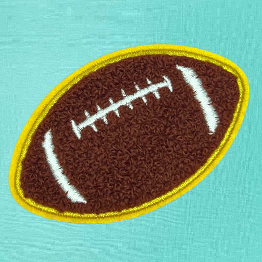 Football Chenille Iron On Patch