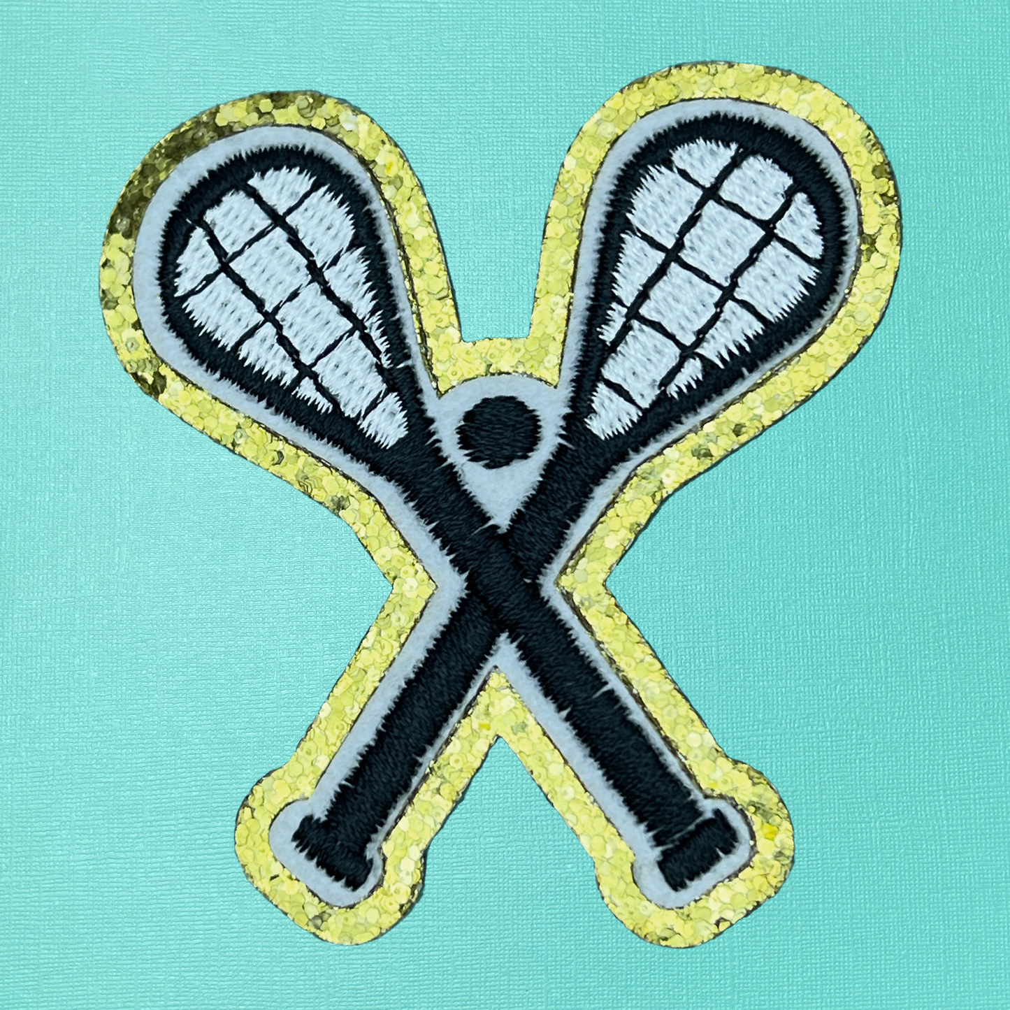 Lacrosse Embroidered Iron On Patch