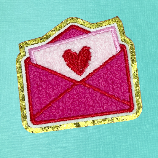 Love Letter Chenille Iron On Patch