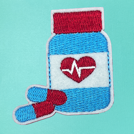 Medicine Pills Iron On Patch