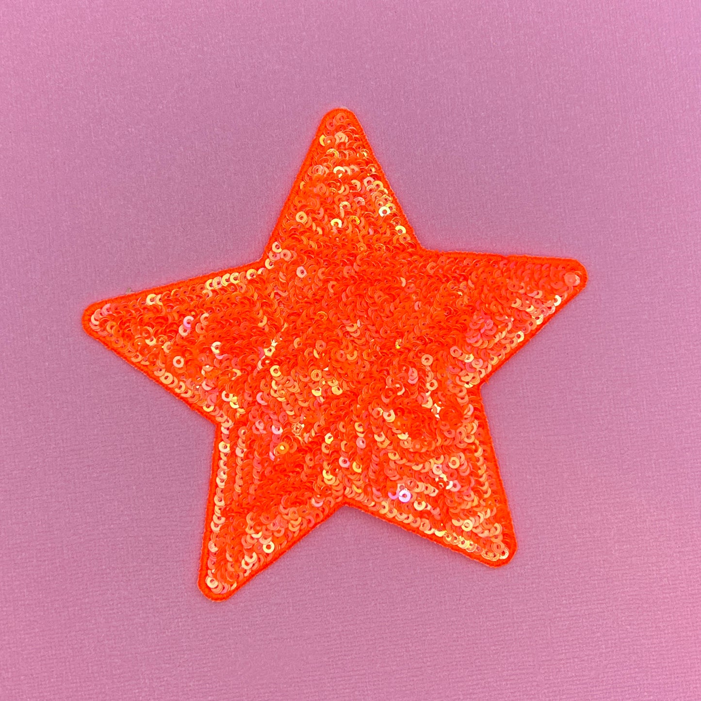 Large Sequin Star Iron On Patch