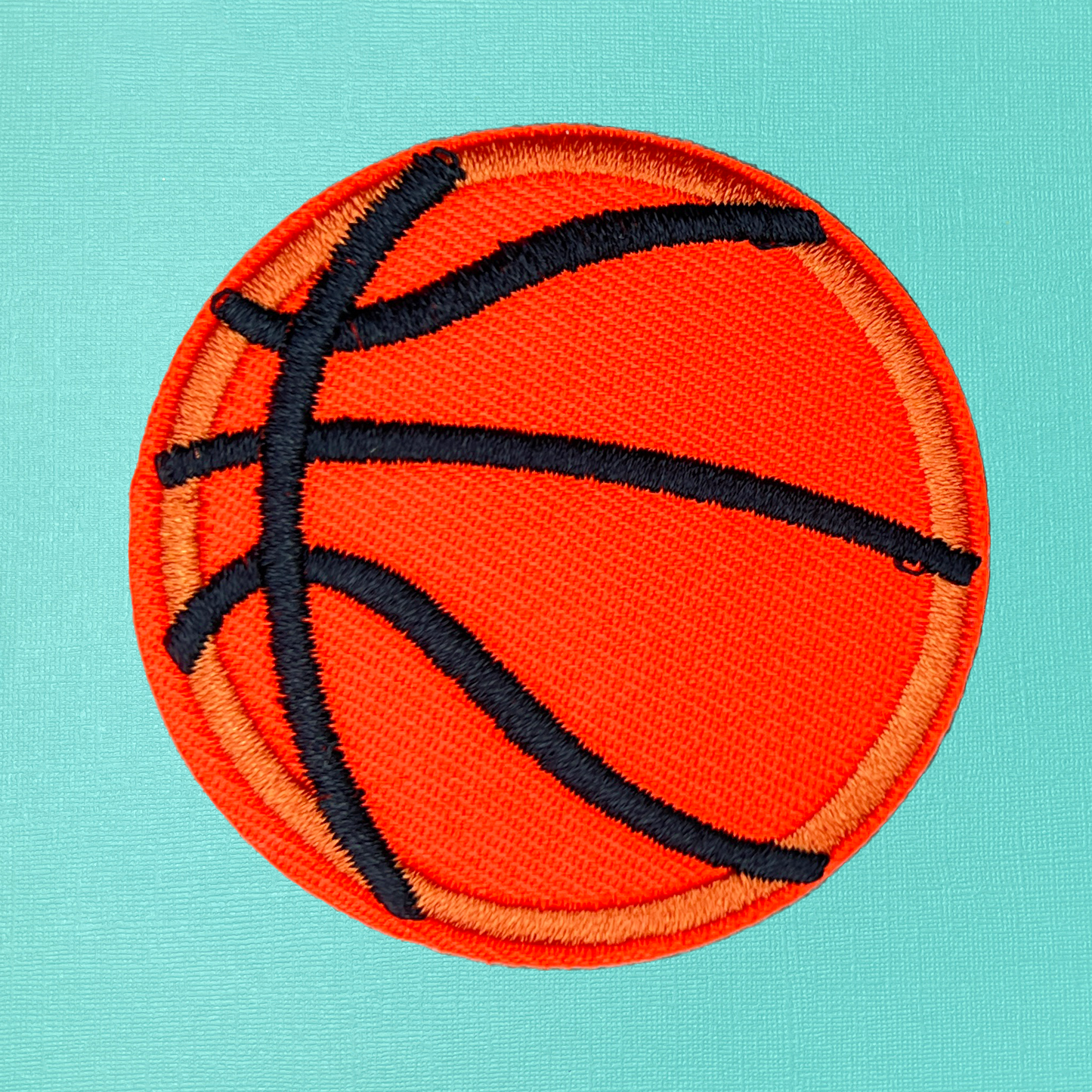 Basketball Embroidered Iron On Patch