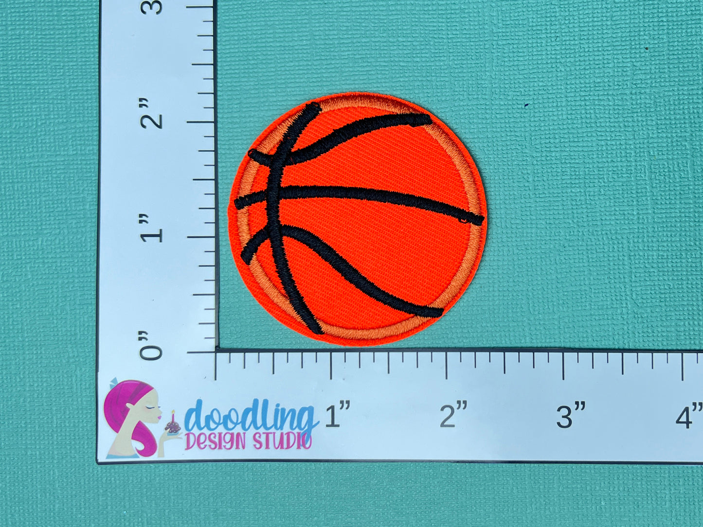 Basketball Embroidered Iron On Patch