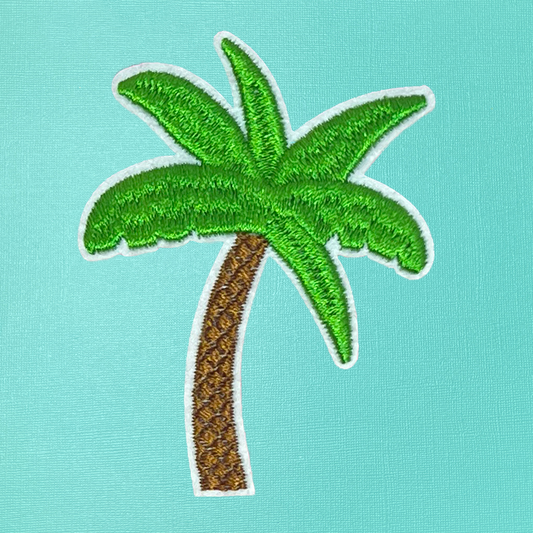 Palm Tree Embroidered Iron On Patch