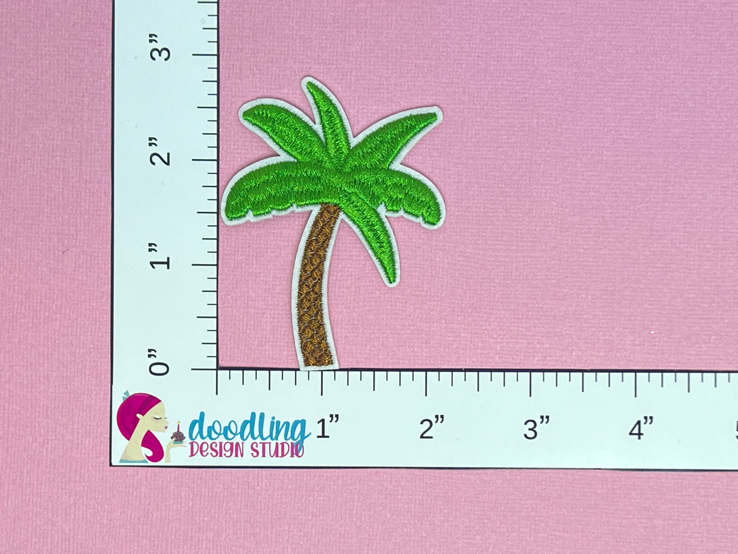 Palm Tree Embroidered Iron On Patch