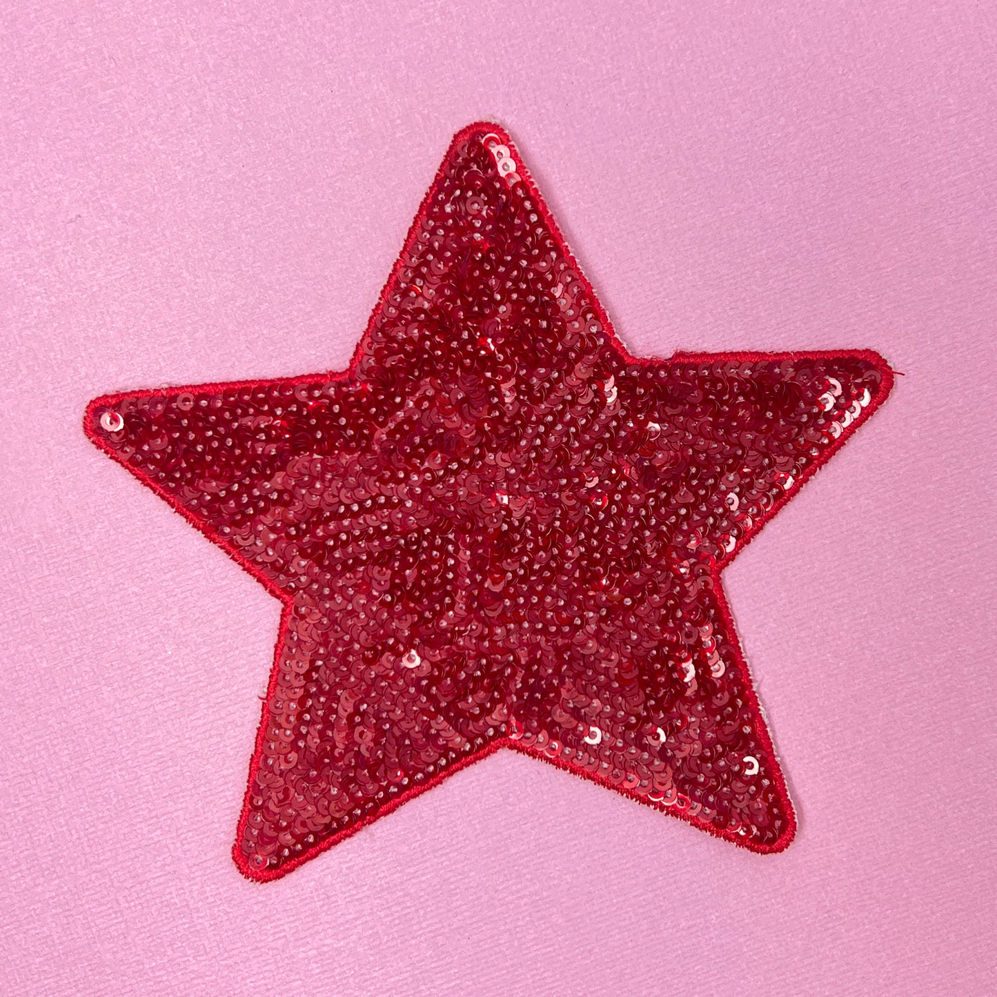 Large Sequin Star Iron On Patch