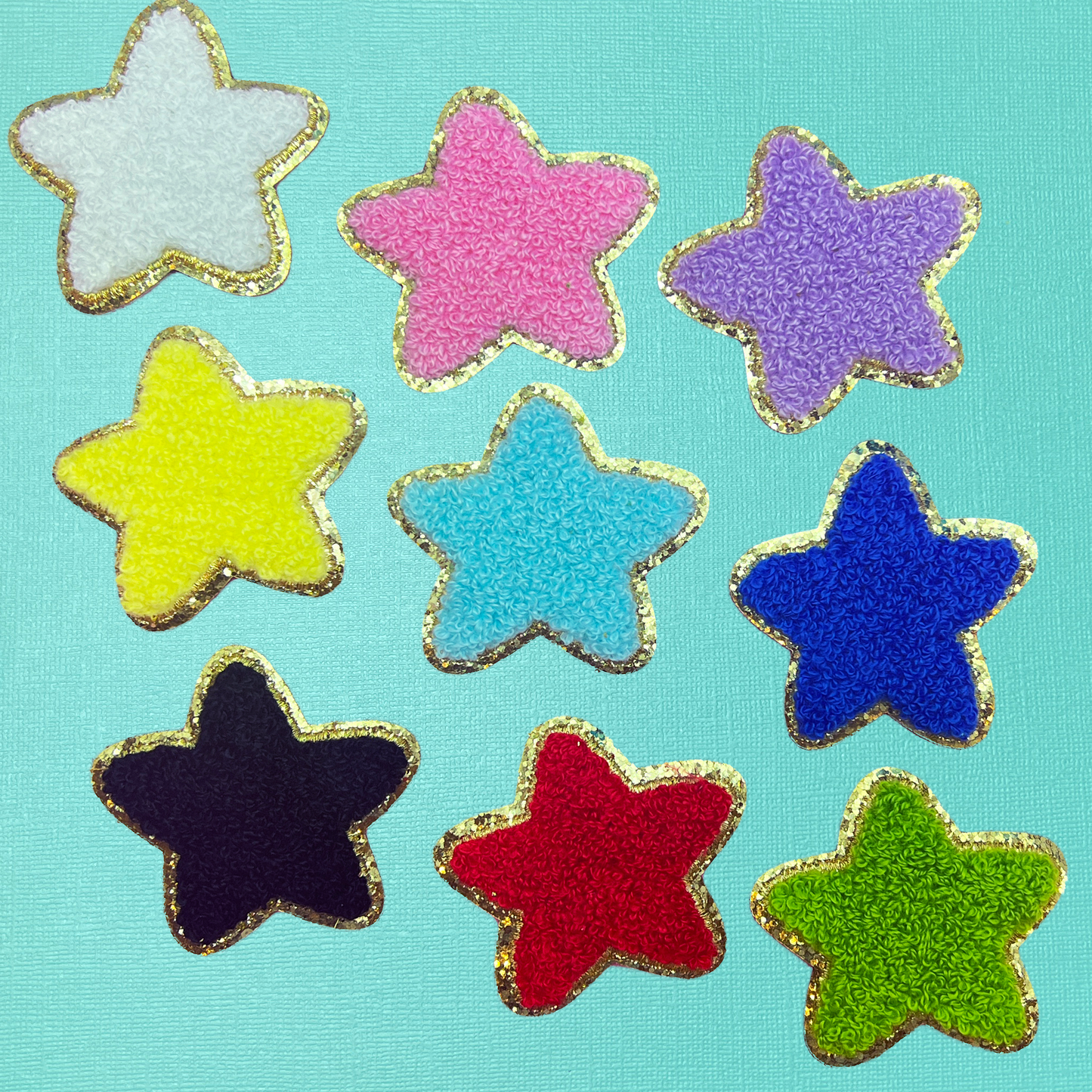 Star Chenille Self-Adhesive Iron-On Patch