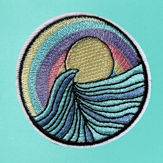 Beach Sunrise Iron-On Patch