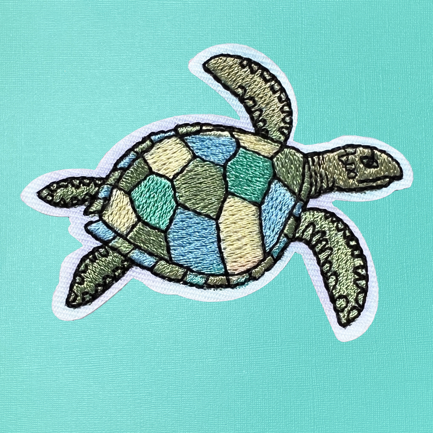 Turtle Iron-On Patch