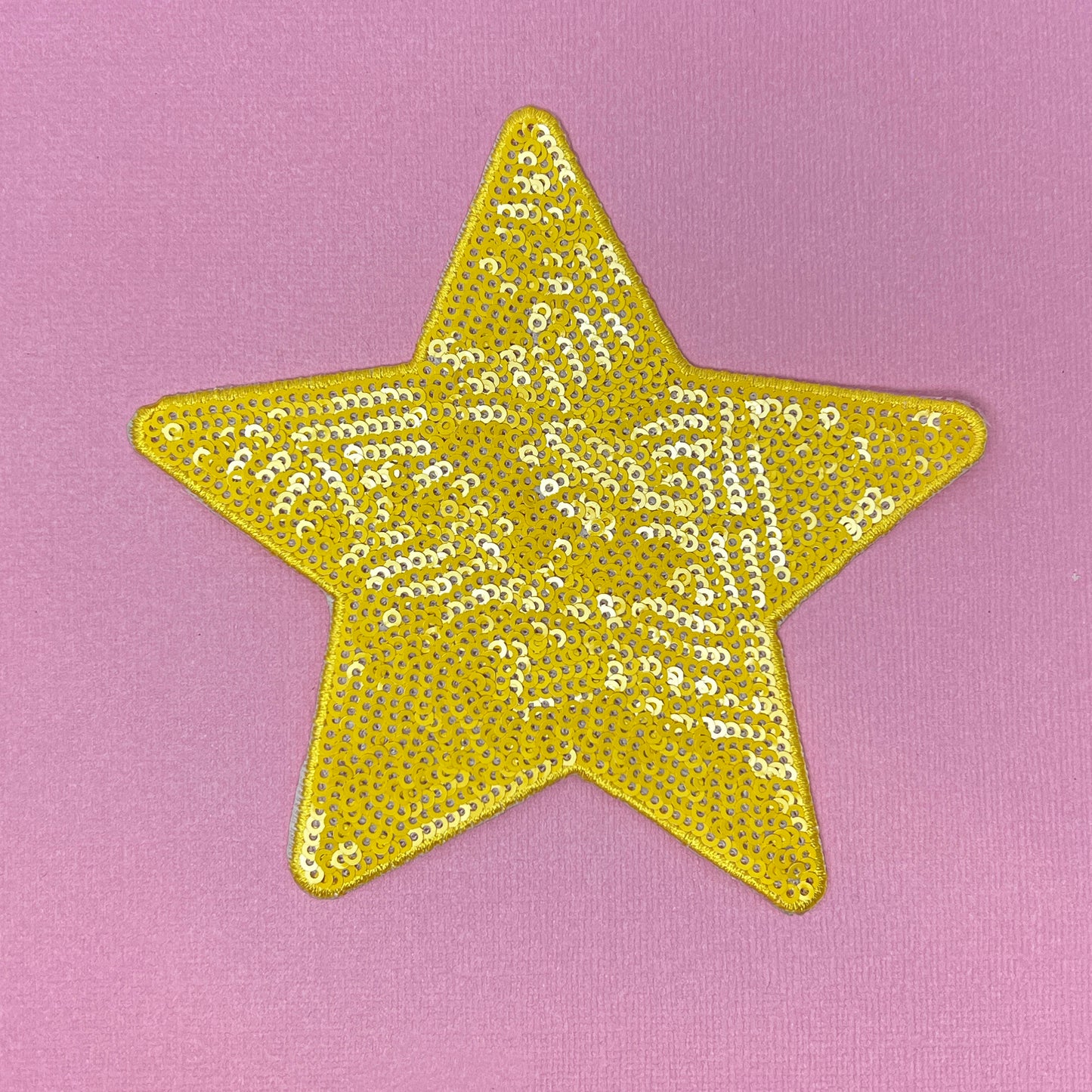 Large Sequin Star Iron On Patch